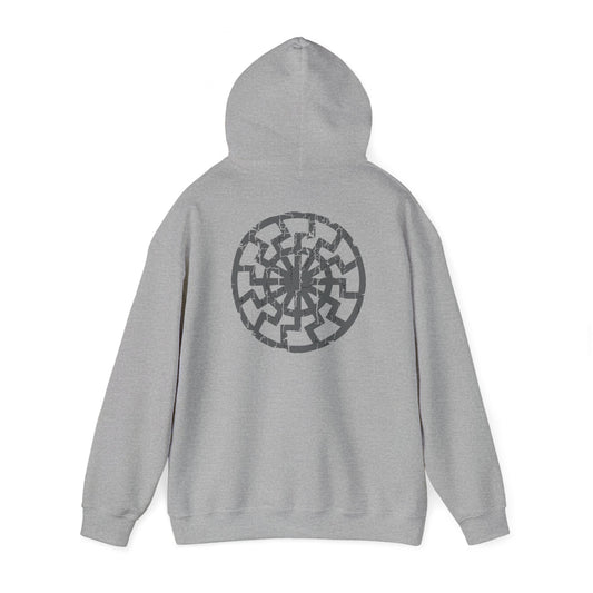 Hoodie black sun (on back)