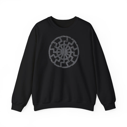 Sweatshirt black sun (on back)