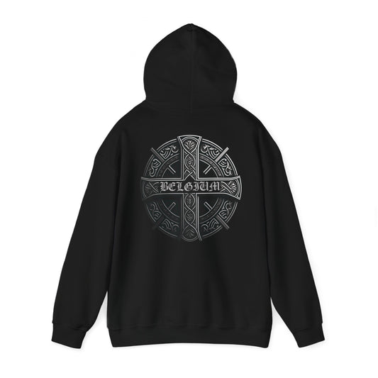 Hoodie Celtic cross Belgium (on back)