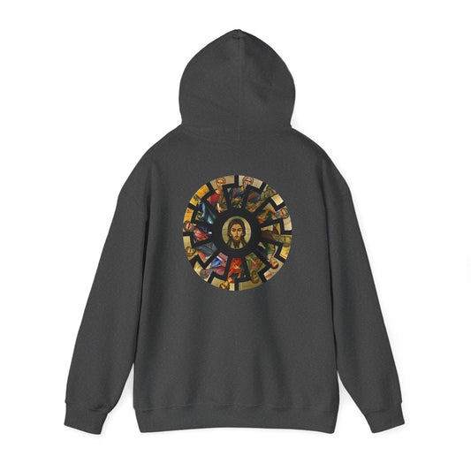 Hoodie black sun whit Jesus (on back)